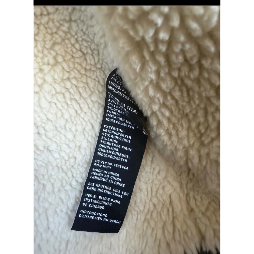 Sanctuary Womens Olive Green Faux Shearling Lined Zip Up Vest Small - Picture 10 of 10